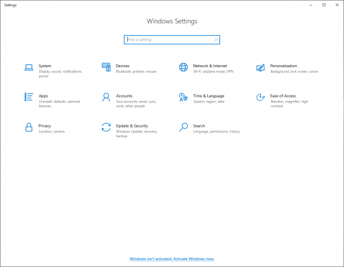 SV2019 SETTING