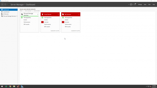 sv2019 server Manager