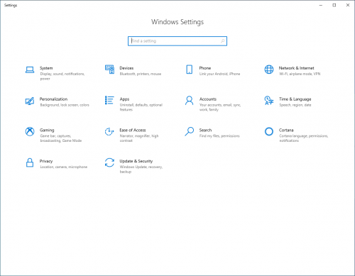 18947 sETTINGS