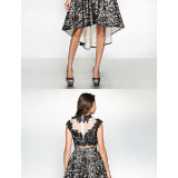 Australia-Formal-Evening-Dress-Black-A-line-Jewel-Asymmetrical-Lace0361f055b0a5f4a7