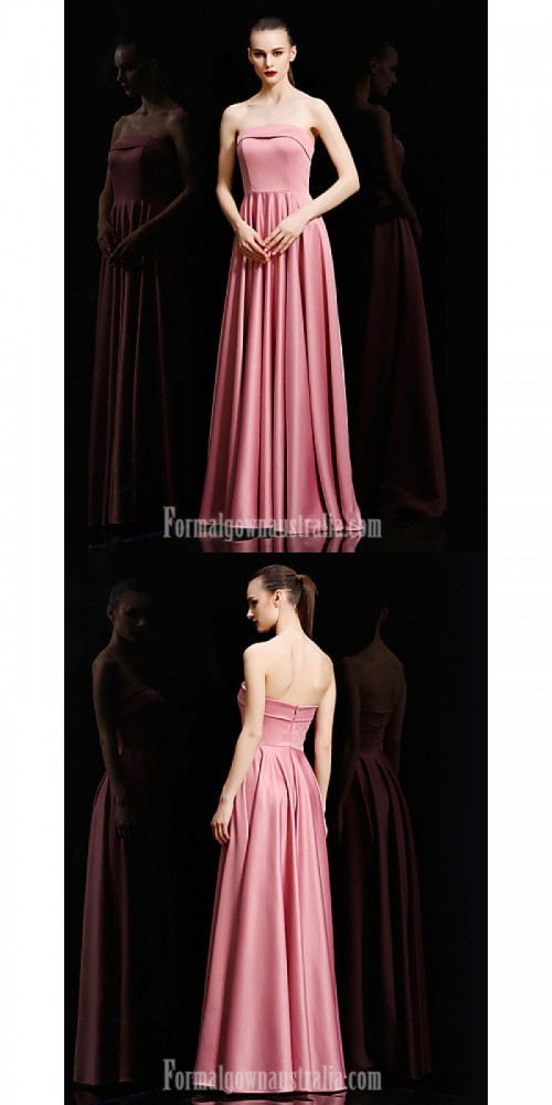 Australia Formal Dress Evening Gowns Black Candy Pink Ball Gown Strapless Long Floor-length Satin
https://www.formalgownaustralia.com/