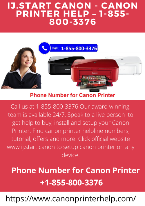 ij.start Canon Canon Printer Help